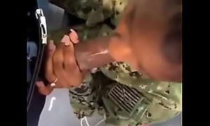 Married army colleague sucking my dick on base