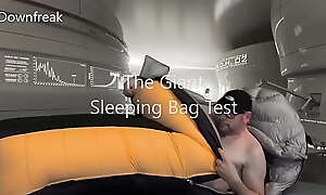 The Giant Sleepingbag And Silver Down Jacket Masturbation Test.