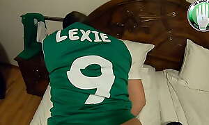 Lexie masturbates after the football game