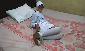 Indonesian hijabi girl wrap gagged