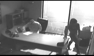 Office tryst acquires caught on cctv and dripped