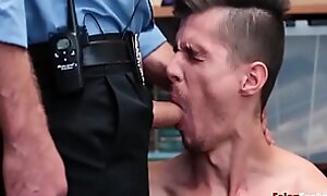 Cop Forces His Dick Down Inside A Teen Boy