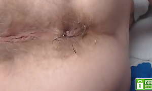 Dirty hairy ass fingering extreme close-up