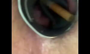 Degrading my hole with speculum and cigarettes